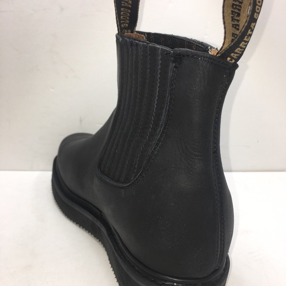 Men’s black Leather boots/booties Work pull on Botines Botín de trabajo Black main image 6